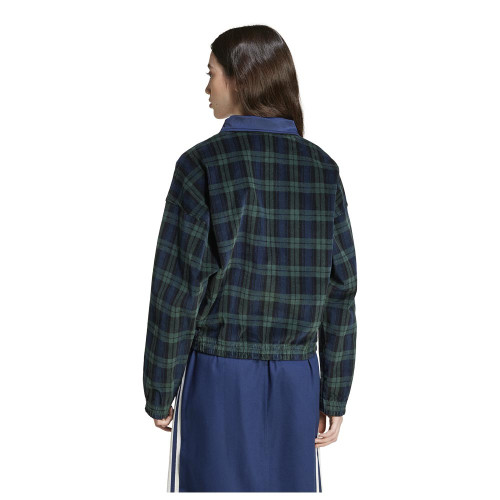 Adidas Γυναικείο φούτερ Corduroy Tartan Half-Zip Track Top